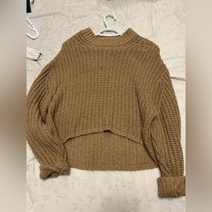 Brown cozy oversized sweater